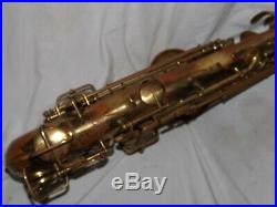 1927 Conn New Wonder II Chu Alto Sax/Saxophone, Mostly Bare Brass, Plays Great
