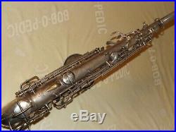 1927 Conn New Wonder II Chu Alto Sax/Saxophone, Original Silver, Plays Great