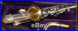 1928 CONN New Wonder II Chu Berry Silver Plated Alto Sax