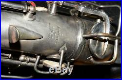 1928 CONN New Wonder II Chu Berry Silver Plated Alto Sax