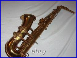 1943 Buescher Aristocrat Big B Alto Sax/Saxophone, Original Laquer, Plays Great