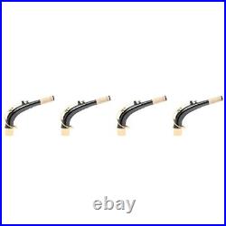 4pcs Saxophone Curved Brass Neck Alto Sax Bend Neck Replacement Saxophone