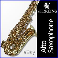 Alto Sax Brand New Quality STERLING Eb Saxophone Case and Accessories