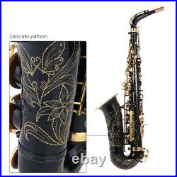 Alto Saxophone Brass Lacquered Gold E Flat Sax 82Z Key Woodwind Instrument F5P6