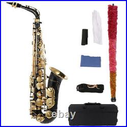 Alto Saxophone Brass Lacquered Gold E Flat Sax 82Z Key Woodwind Instrument R7X4