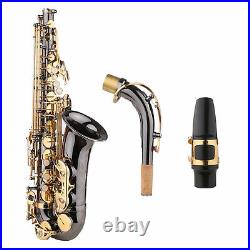Alto Saxophone Eb E-flat Sax Brass Nickel-Plated Body with Case Accessories Z9K9