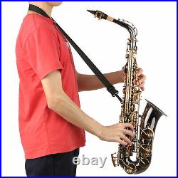 Alto Saxophone Eb E-flat Sax Brass Nickel-Plated + Carry Case Beginner 25.19in