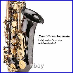 Alto Saxophone Eb E-flat Sax Nickel-Plated Brass Body Engraving Nacre Keys U0F5