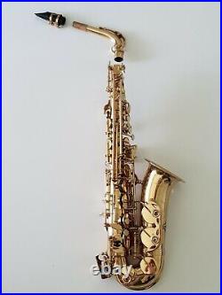 Alto Saxophone Eb Sax in Gold Lacquer with Hard Case- Intermusic Full Outfit