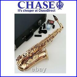 Alto Saxophone Eb Sax in Gold Lacquer with Hard Case- Intermusic Full Outfit 4