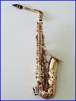 Alto Saxophone Eb Sax in Gold Lacquer with Hard Case- Intermusic Full Outfit 4