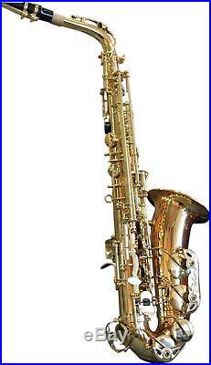 Alto Saxophone Quality Student Beginner Sax with Case and 2 Year Warranty