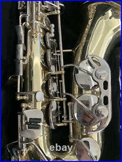 Armstrong Elkhart Ind USA Alto Sax Saxophone Vintage Rare AS-IS withcase & access