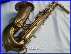 BUESCHER later-model TRUE-TONE ALTO SAXOPHONE GREAT PADS / GREAT PLAYING SAX