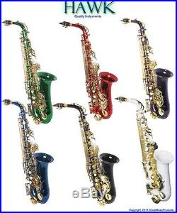 Beautiful Beginner High School Band White Alto Saxophone Sax Outfit