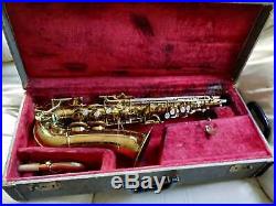 Buescher 400 Top Hat and Cane Alto Saxophone Sax B-7 317040 vintage