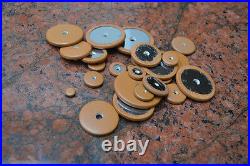 Buescher ALTO SNAP IN Sax pads, saxophone pads FULL METAL BACK ON LARGER pads