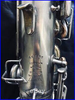 Buescher Quadruple Silver Plated Collectible True Tone Alto Sax SN46286 Mod 1A