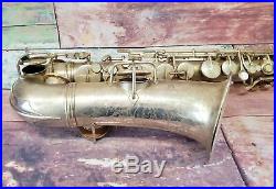 CG Conn LTD Elkhart 1119954 Alto Saxophone Sax Instrument w Hard Case 123301 L