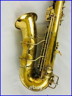 Conn Gold Plated Transitional 6m Alto Sax with FULL ENGRAVED SUN GODDESS Art Deco