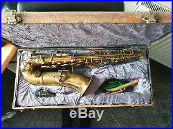 Conn New Wonder Chu Berry Alto Sax with Phil tone rift mouthpiece 1914-6 (gold)
