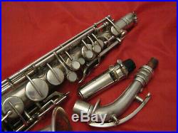 Conn Vintage New Wonder Silver Alto Sax. In Good Condition. Fully Repadded