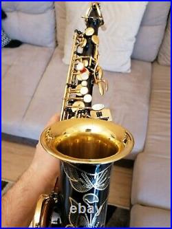 Cool and rare Selmer Super Action 80 alto saxophone black lacquer finisch, sax