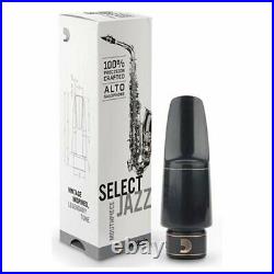 D'Addario Select Jazz D6M Mouthpiece for Alto Sax/Saxophone Black MJS-D6M