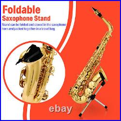 Donner Alto Saxophone Gold Lacquer E Flat F Key Saxaphone Close Hole SAX with Bag