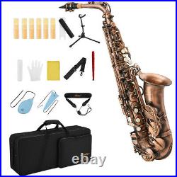 Eastar Alto Saxophone Antique Red SAX E Flat F Key Saxaphone With Carry Case