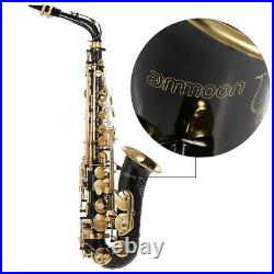 Eb Alto Saxophone Brass Lacquered Gold 82Z Key Type Sax with Case Care Kit I3W2