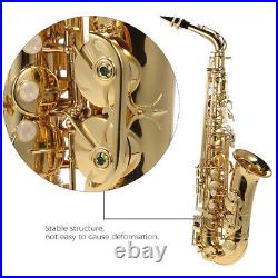 Eb Alto Saxophone Brass Lacquered Gold E Flat Sax 802 Key Type Instrument N2W1