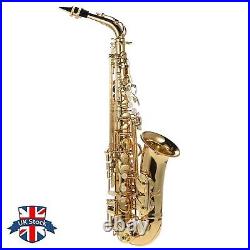 Eb Alto Saxophone Brass Lacquered Gold E Flat Sax 802 Key Type Woodwind Beginner