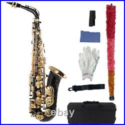 Eb Alto Saxophone Brass Lacquered Gold E Flat Sax 82Z Key Type Instrument G C9L6