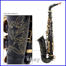 Eb Alto Saxophone Brass Lacquered Gold E Flat Sax with Cleaning Padded Case B4P4