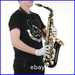 Eb Alto Saxophone Sax Brass Lacquered Gold 82Z Key Type Woodwind Instrument W A1
