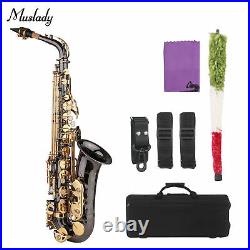Eb E-flat Alto SaxophoneNickel-Plated Brass Body Carry Case & Accessories P9R8