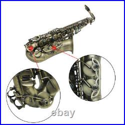 Eb E-flat Alto Saxophone Sax Abalone Shell Key Carve Pattern + Carry Bag L9Y7