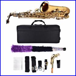 Eb Sax Saxphone Gift Gloves Brass Golden High F for Prom for Learning Sax UK
