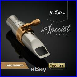 Ever-Ton Full Pop 7 Special Series Stainless Steel Alto Sax Mouthpiece & Lig
