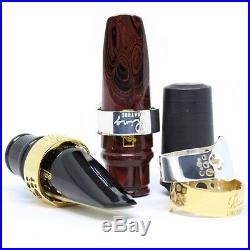 Ever-Ton RING Metal Silver LIGATURE for alto sax mouthpiece with cap