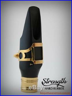 Ever-Ton Strength #7 Black Hard Rubber Alto Sax Mouthpiece Made in Brazil