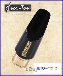 Ever-ton Metal Ring 7 Alto Sax Mouthpiece with Lig and Cap