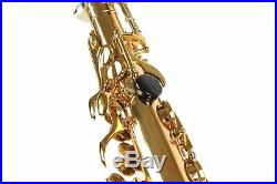 GREAT! ALTO SAXOPHONE Eb Sax 875 Model Gold Lacquer Real Black Pearl Inlays