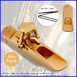 Gold Plated Alto Sax Saxophone Mouthpiece for Playing The Jazz Music Accessories