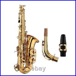 Golden Alto Saxophone Brass Eb Sax Set Woodwind Instrument with Carry Case G7W8