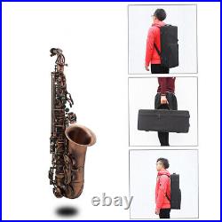 HOT Red Bronze Eb Alto Sax Saxophone with Cloth Straps UK SHIP D6O8
