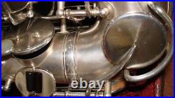 King Zephyr VINTAGE 1940 Alto Sax SILVER PLATED