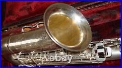 King Zephyr VINTAGE 1940 Alto Sax SILVER PLATED