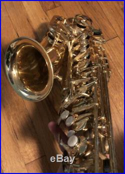 Lauren Brass Alto Sax With Soft Case Used Free Shipping